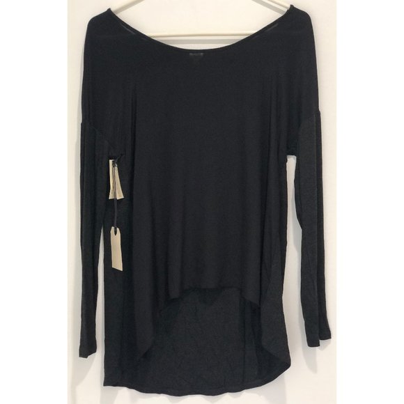 NWT Wilfred Silk Heather Black Long Sleeve - Picture 1 of 8